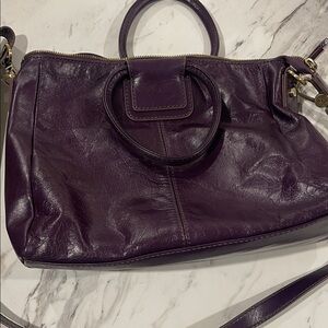 Hobo Brand Purple Leather Handbag